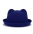 Damska kapelusz z uszami niebieski