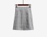 Dámska kockovaná mini sukňa A981 sivá