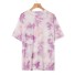 Damska koszulka batikowa A1266 fioletowy