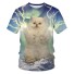 Damska koszulka z nadrukiem w koty 10