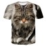 Damska koszulka z nadrukiem w koty 3