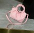Dámska kožená kabelka M1106 ružová