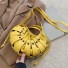 Dámská kožená kabelka M1488 tmavě žlutá