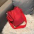 Dámska kožená kabelka M698 červená