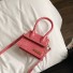 Dámská kožená kabelka malá růžová
