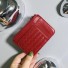 Dámska kožená mini peňaženka M308 červená