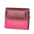 Dámska kožená mini peňaženka M560 tmavo ružová
