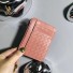 Dámská kožená mini peněženka M308 meruňková