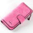 Dámska kožená peňaženka J97 tmavo ružová