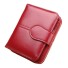 Dámska kožená peňaženka lesklá červená