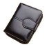 Dámska kožená peňaženka lesklá čierna
