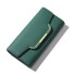 Dámska kožená peňaženka M213 tmavo zelená