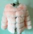 Damska kurtka zimowa wykonana ze sztucznego futra różowy