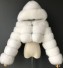 Damska kurtka zimowa ze sztucznego futra P1481 biały