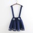 Dámska laclové sukňa s mačacím vzorom tmavo modrá