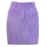 Dámská manšestrová mini sukně fialová