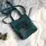 Dámská manšestrová taška tmavě zelená