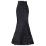 Dámska maxi sukňa so šnurovaním čierna
