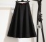 Dámska midi sukňa s opaskom A1910 čierna