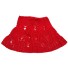 Damska mini spódniczka z dzianiny czerwony