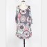 Damska mini sukienka z wycięciami - ponadgabarytowa 3