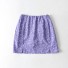 Dámska mini sukňa s kvetinami fialová