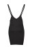 Dámska mini sukňa s ramienkami A967 čierna