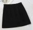 Dámska mini sukňa s rázporkom G137 čierna
