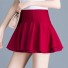 Dámska mini sukňa s volánikmi červená