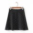 Dámska mini sukňa so vzorom A1063 čierna