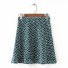 Dámska mini sukňa so vzorom A1063 zelená