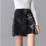 Dámská mini sukně s knoflíky A1902 černá