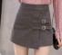 Dámská mini sukně s vysokým pasem A1970 šedá