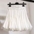 Dámská mini sukně s vysokým pasem bílá
