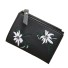 Dámska peňaženka s kvetinami J2333 čierna