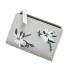 Dámska peňaženka s kvetinami J2333 sivá