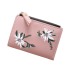 Dámská peněženka s květinami J2333 růžová