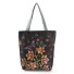 Dámská plátěná taška s květinami 17