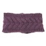 Dámska pletená čelenka J3256 fialová