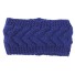 Dámska pletená čelenka J3256 modrá