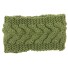 Dámska pletená čelenka J3256 zelená