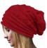 Dámská pletená čepice J3001 červená