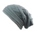 Dámská pletená čepice J3001 tmavě šedá