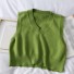 Dámská pletená vesta A2356 zelená