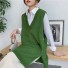 Dámska pletená vesta P1446 zelená