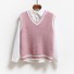 Dámská pletená vesta P2067 růžová