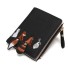 Dámska praktická peňaženka so zvieratami J2343 čierna