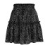 Dámská puntíkatá mini sukně A1156 černá