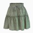 Dámská puntíkatá mini sukně A1156 zelená
