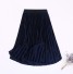 Dámska skladaná midi sukňa A1987 tmavo modrá